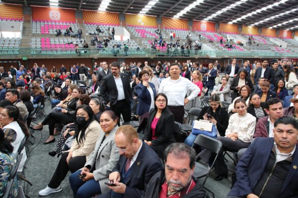 Un audio de pésima calidad se ofreció en la sede alterna de la Cámara de Diputados